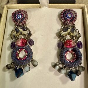 Ayala Bar Handmade Beaded Drop Earrings | Israeli Designer